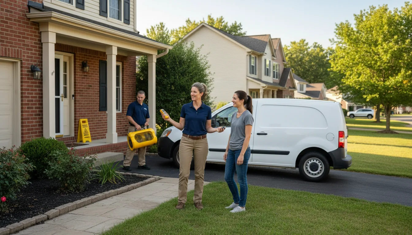 Residential water damage restoration in Atlanta, NE